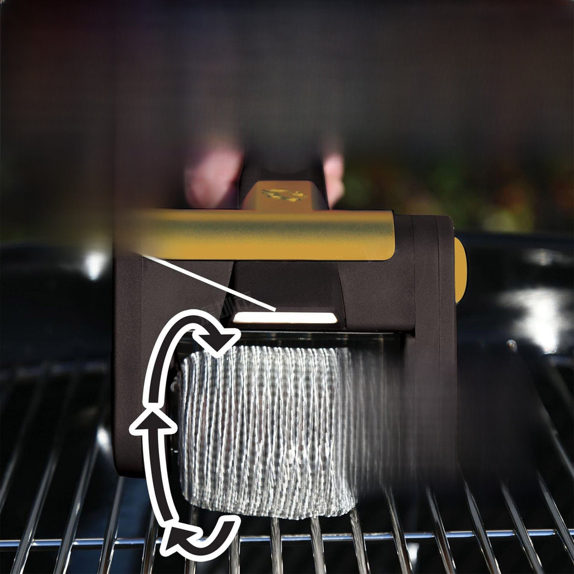 Rechargeable Stainless Steel Roller Grill Brush