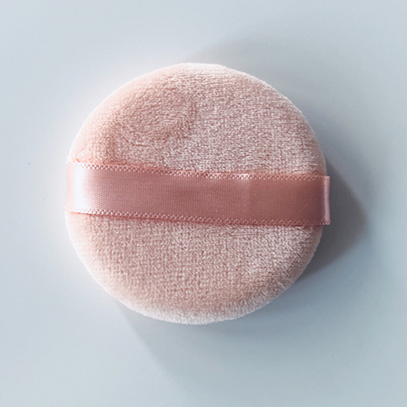Ultra-Soft Cotton Powder Puff for Setting & Blush