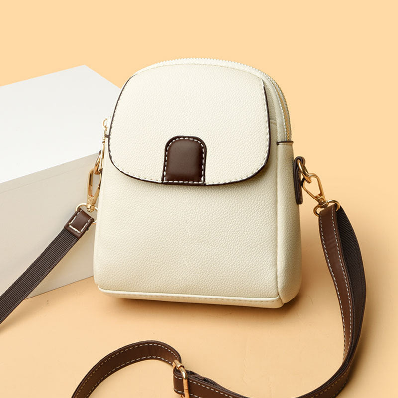 Women's Soft Leather Crossbody Phone Bag