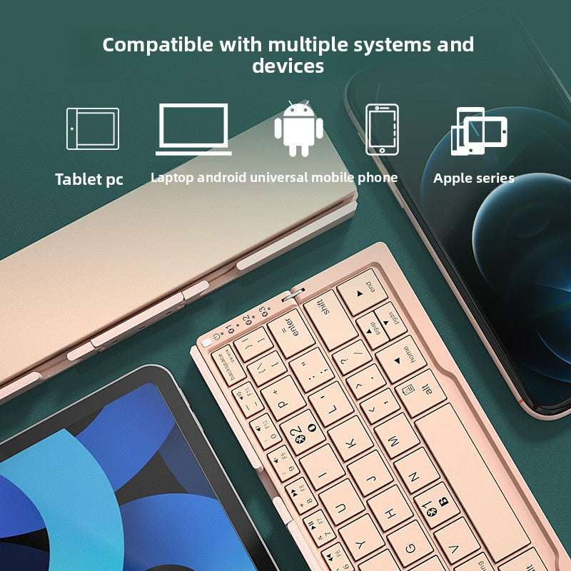 Foldable Bluetooth Keyboard – Portable Wireless for Phone, Tablet & PC