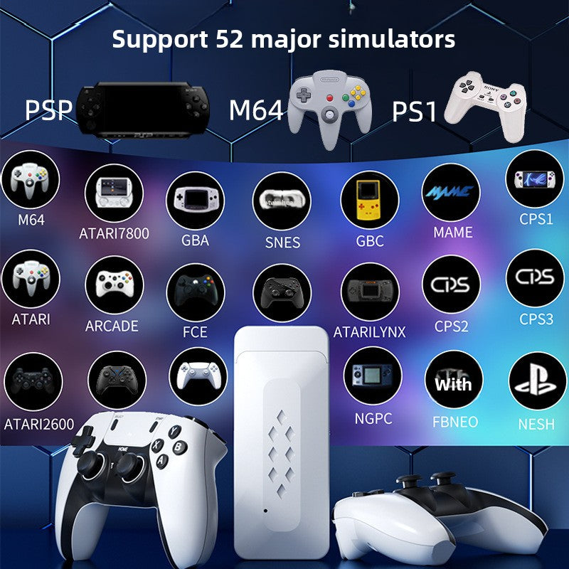 Retro Game Console with Dual Controllers