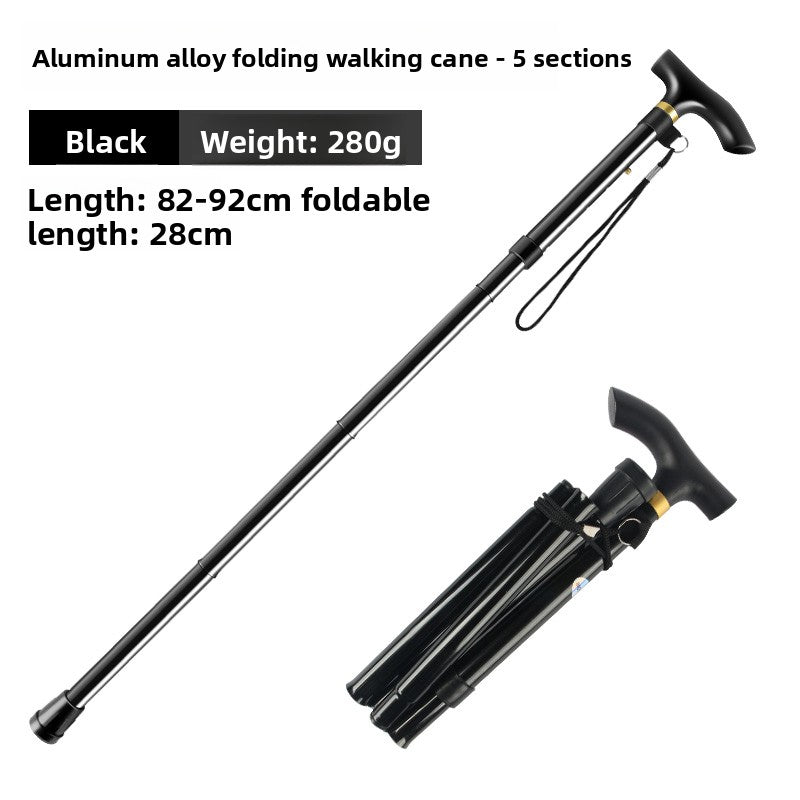 Telescopic Folding Trekking Pole with Wrist Strap