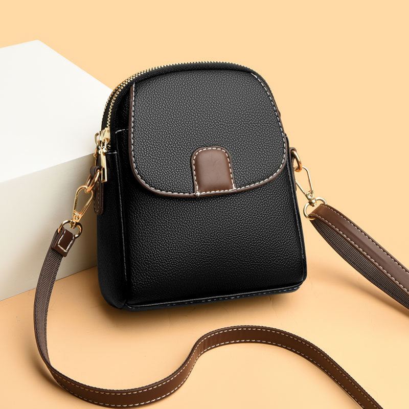 Women's Soft Leather Crossbody Phone Bag