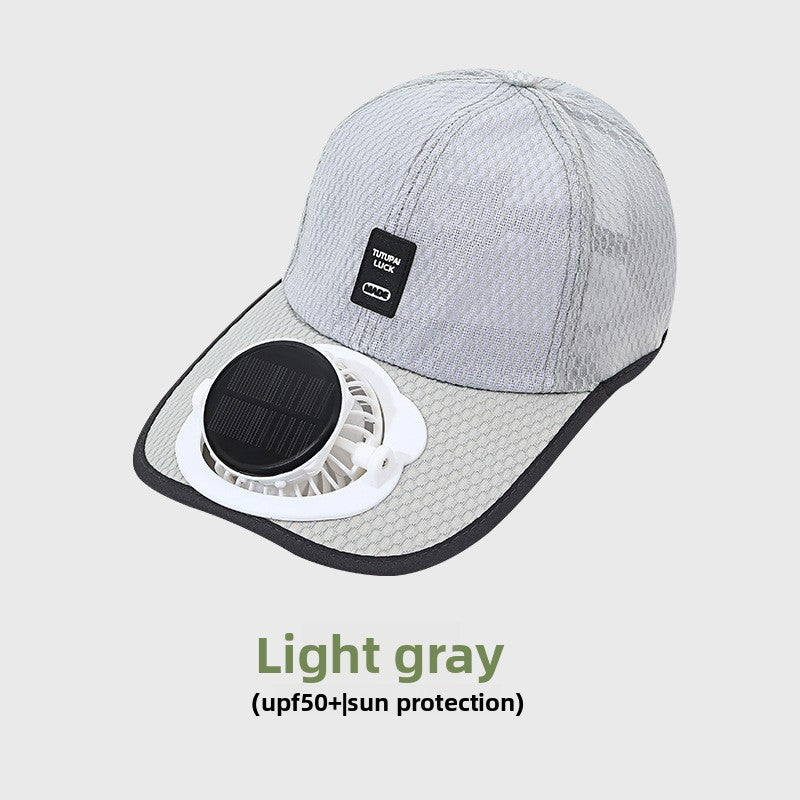 Solar-Powered Fan Hat | 3-Speed Ventilated Sun Hat with UV Protection