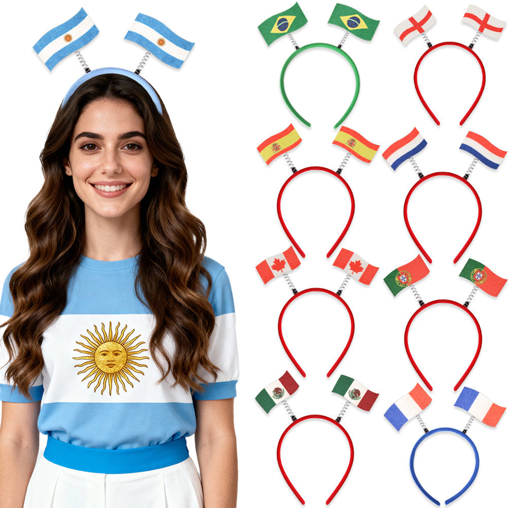 Flag Pattern Headband Hair Accessory