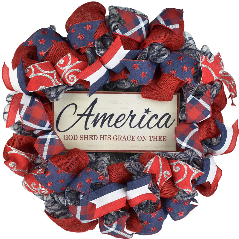 Patriotic Independence Day Wreath