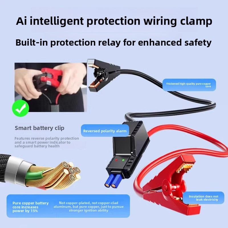 Car Emergency Start-Up and Air Pump All-In-One Device