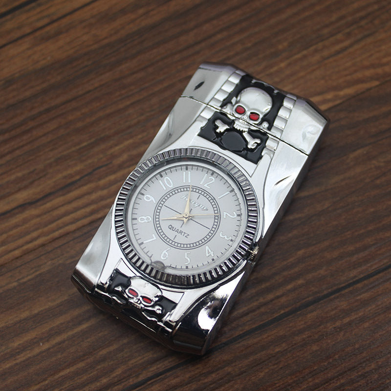 Creative Metal Watch Lighter with LED Light