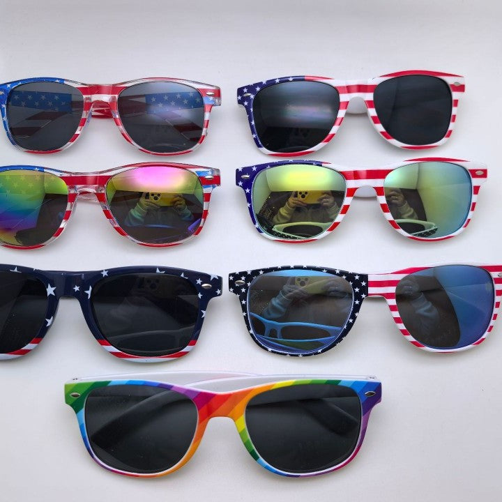 American Flag Sunglasses – UV400 Patriotic Shades for 4th of July