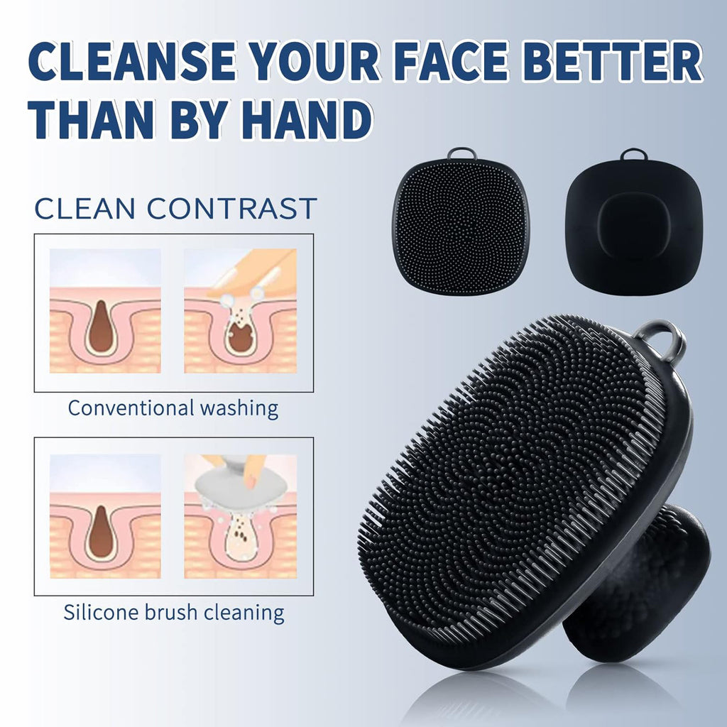 Silicone Face Cleansing Brush – Gentle Deep Cleanse for Face & Body