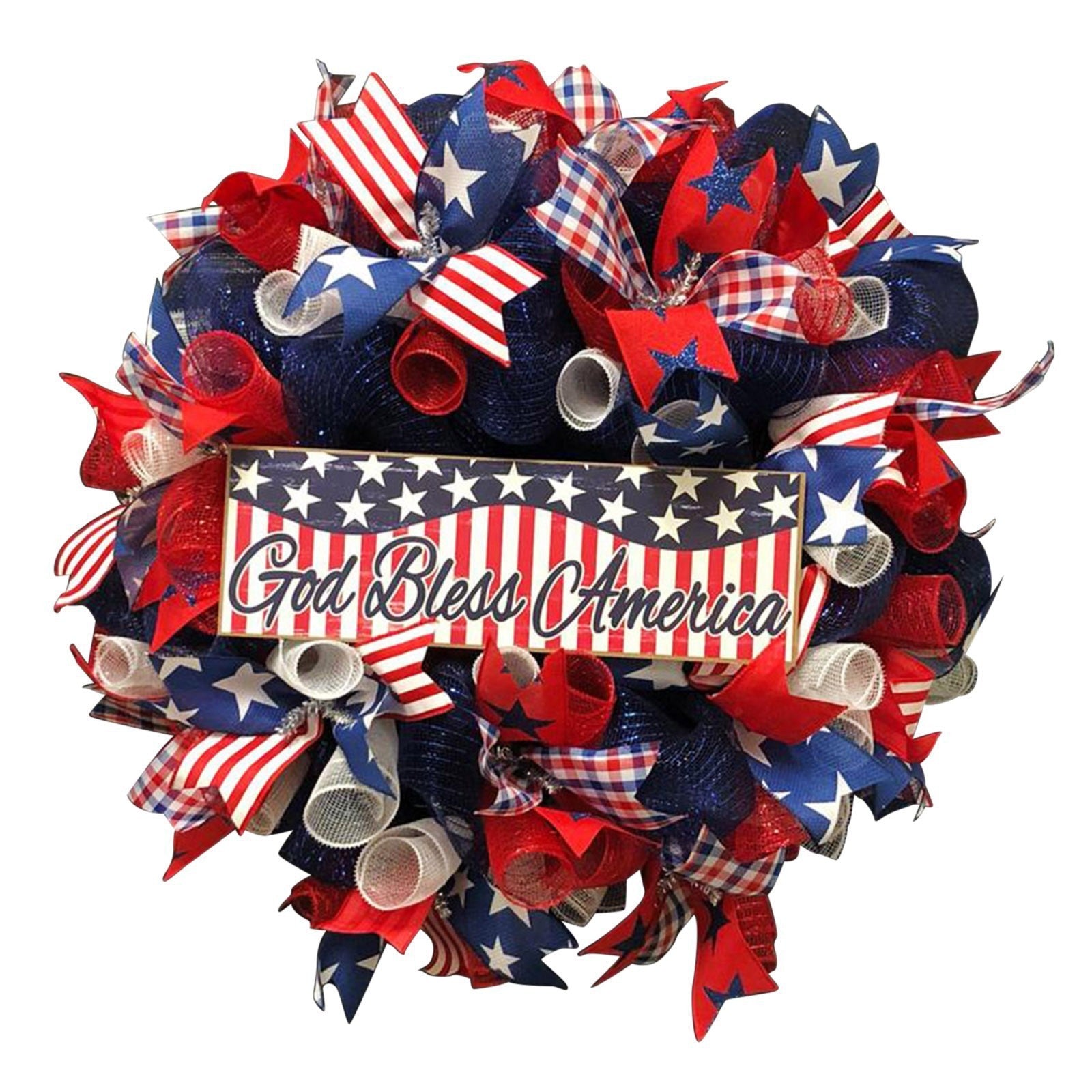 Patriotic Independence Day Wreath