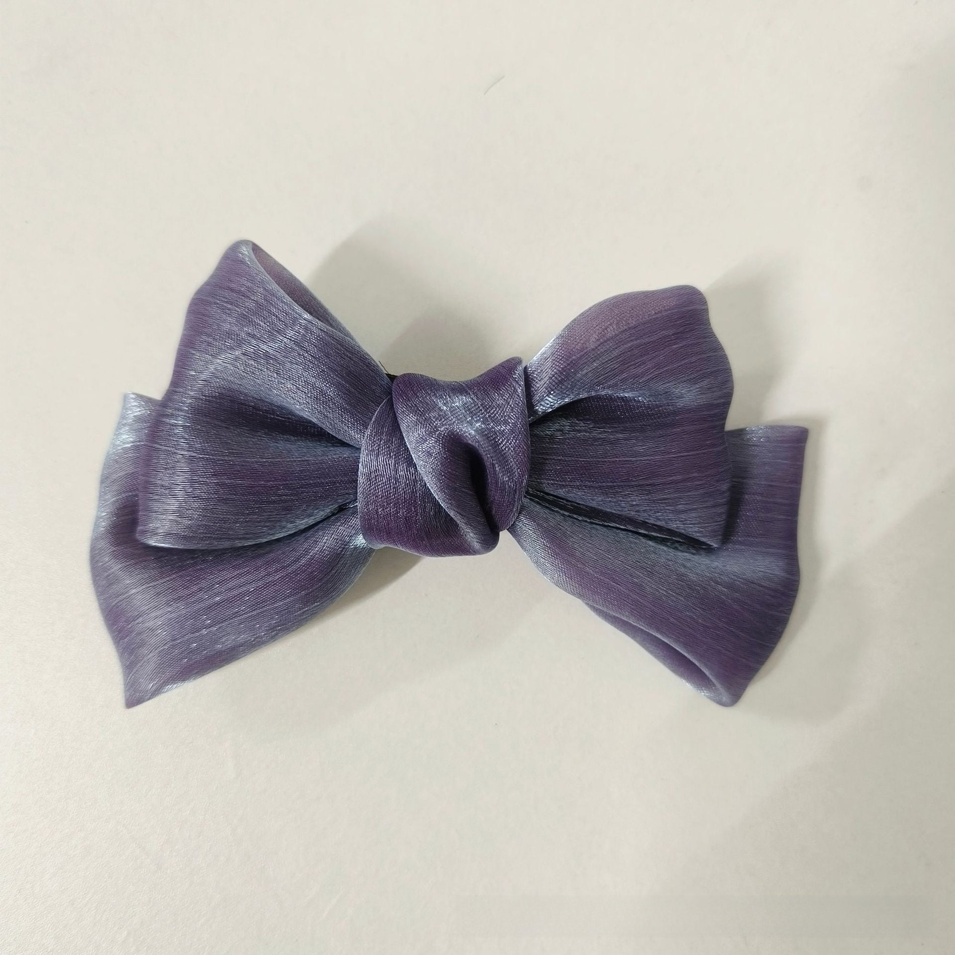 Children Bow Hair Clip Pearlescent Satin Spr