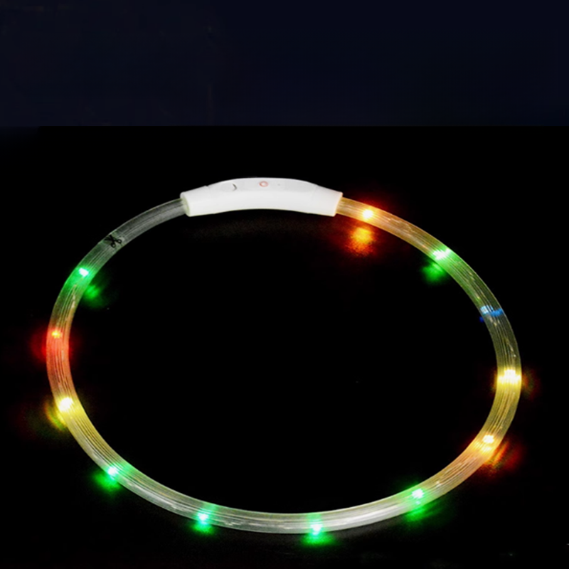 Rechargeable Luminous Dog Collar with LED Lights