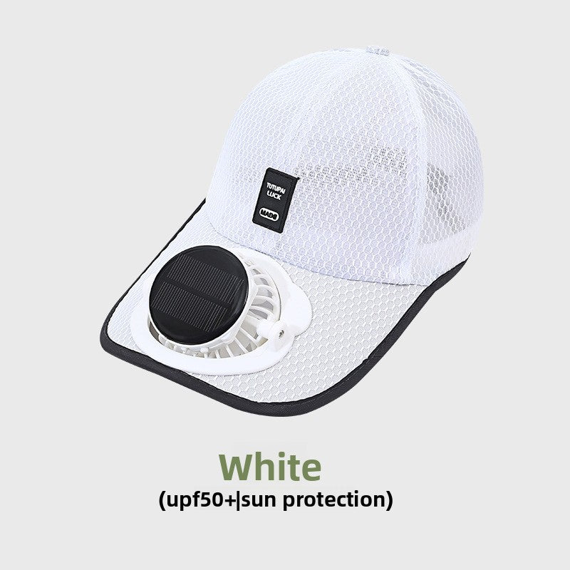 Solar-Powered Fan Hat | 3-Speed Ventilated Sun Hat with UV Protection