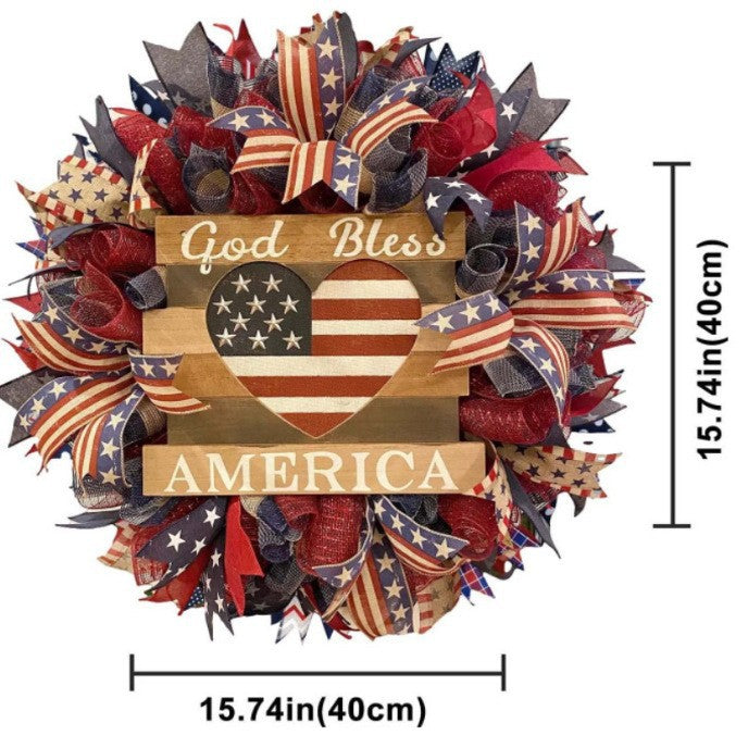 Patriotic Independence Day Wreath
