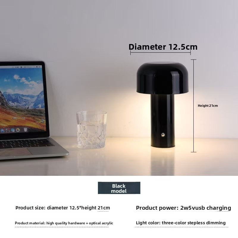 Cross-Border LED Wireless Desktop Mushroom Desk Lamp