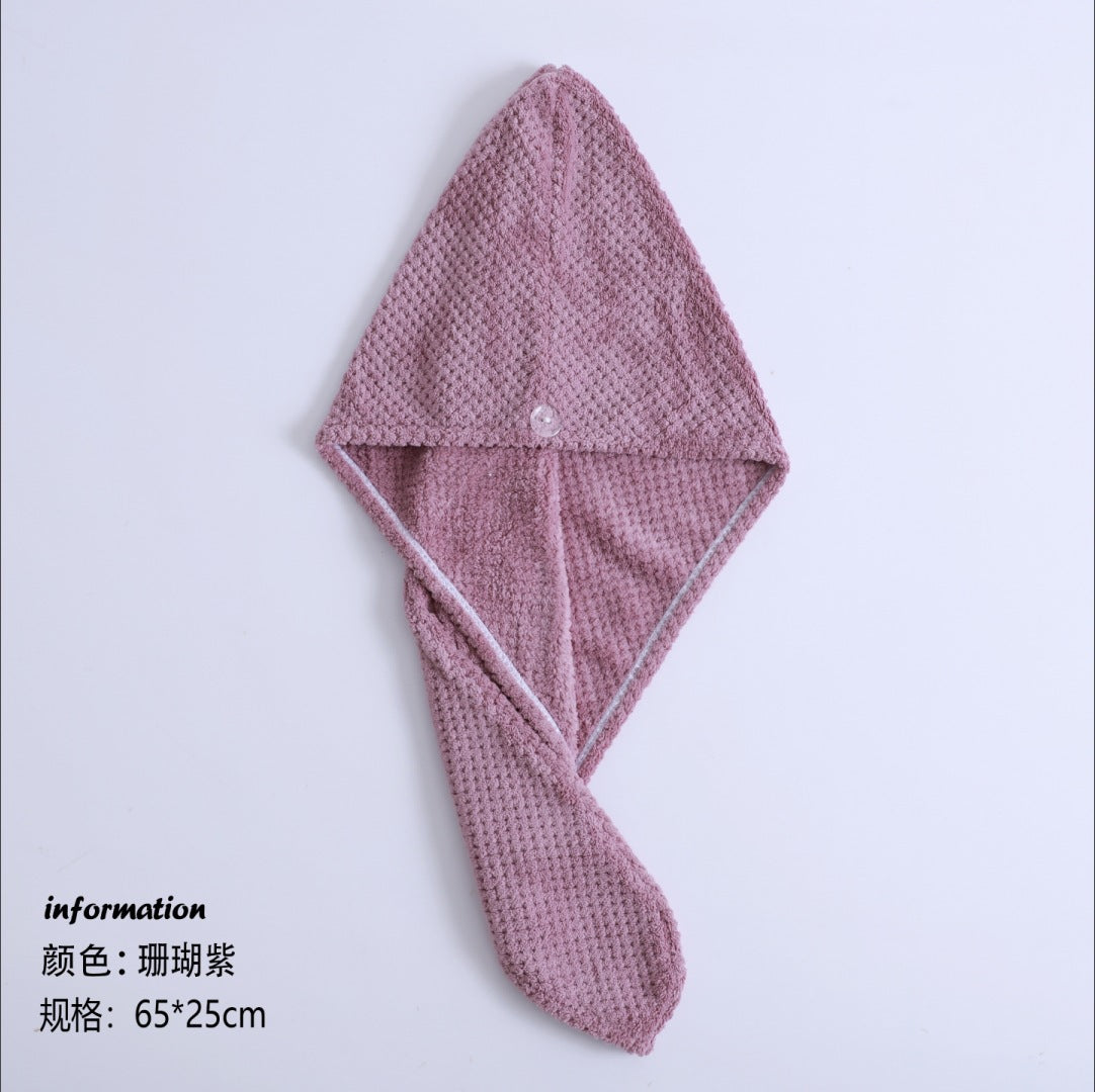 Microfiber Hair Towel for Drying and Frizz Control