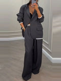 Women's Blazer and Wide-Leg Trousers