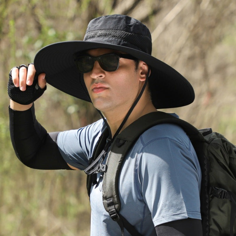 Solar-Powered Cooling Bucket Hat with Built-In Fan | UV Protection