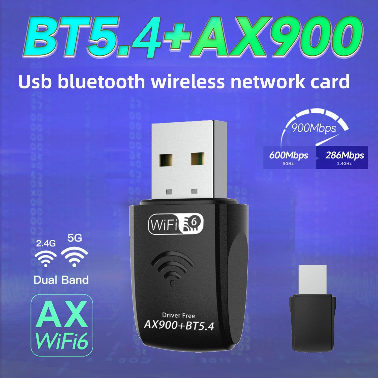 USB WiFi Adapter – Dual-Band, Up to 1300Mbps