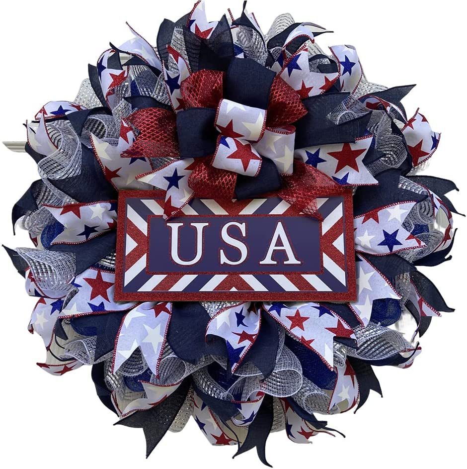 Patriotic Independence Day Wreath