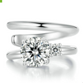 Double Layer Moissanite Ear Cuff
