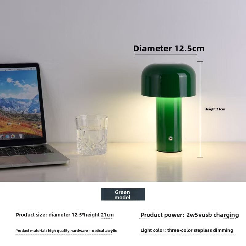 Cross-Border LED Wireless Desktop Mushroom Desk Lamp