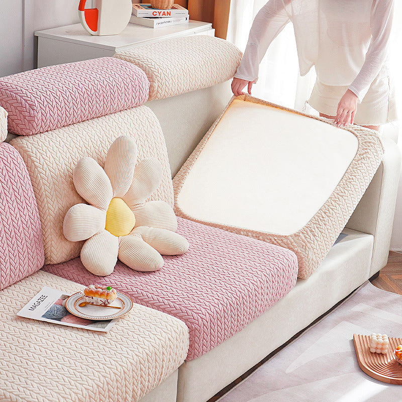 Elastic Sofa Cover Universal Fit Floral Pattern
