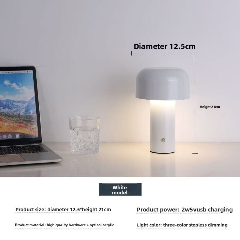 Cross-Border LED Wireless Desktop Mushroom Desk Lamp