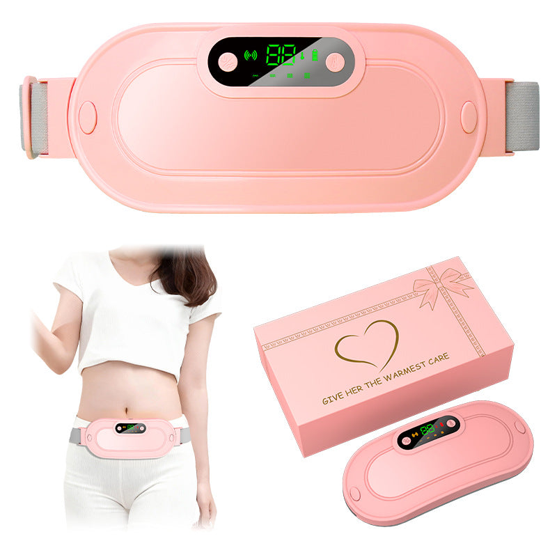 Menstrual Heating Pad with Vibration – Rechargeable Warming Belt