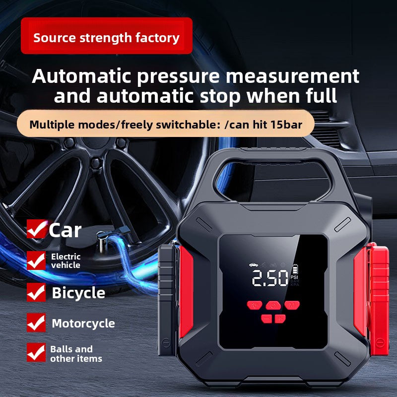 Car Emergency Start-Up and Air Pump All-In-One Device