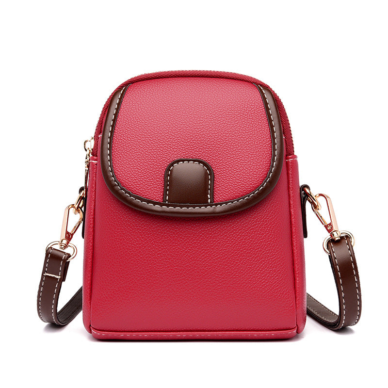 Women's Soft Leather Crossbody Phone Bag