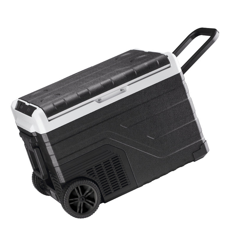 Dual Temperature Car Refrigerator with Compressor Cooling