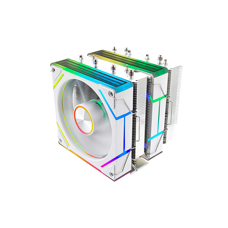 Dual Tower CPU Cooler with RGB Sync and Temperature Control