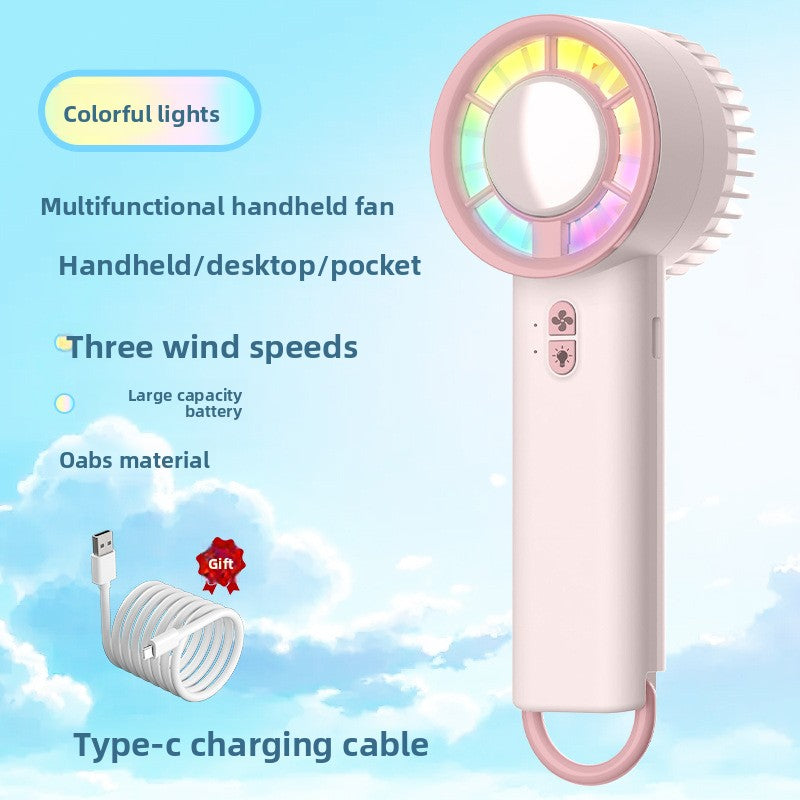 Portable USB Desk Fan with Rechargeable Battery