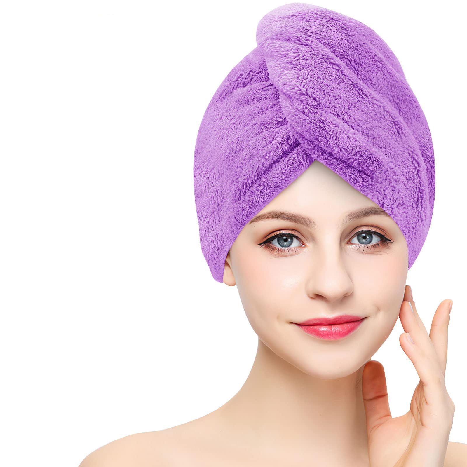 Microfiber Hair Towel for Drying and Frizz Control