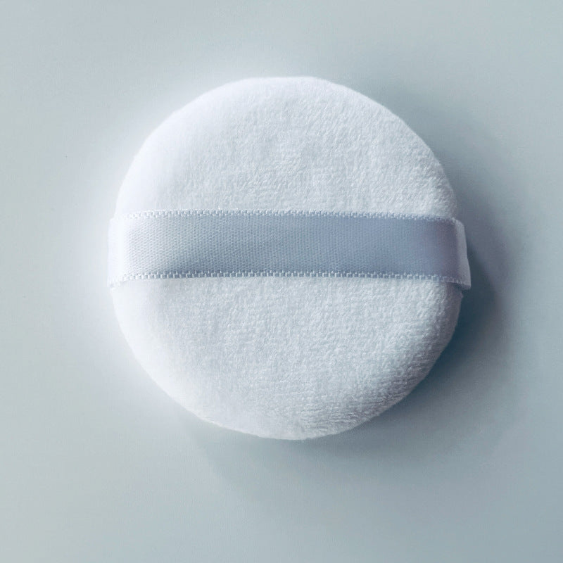 Ultra-Soft Cotton Powder Puff for Setting & Blush
