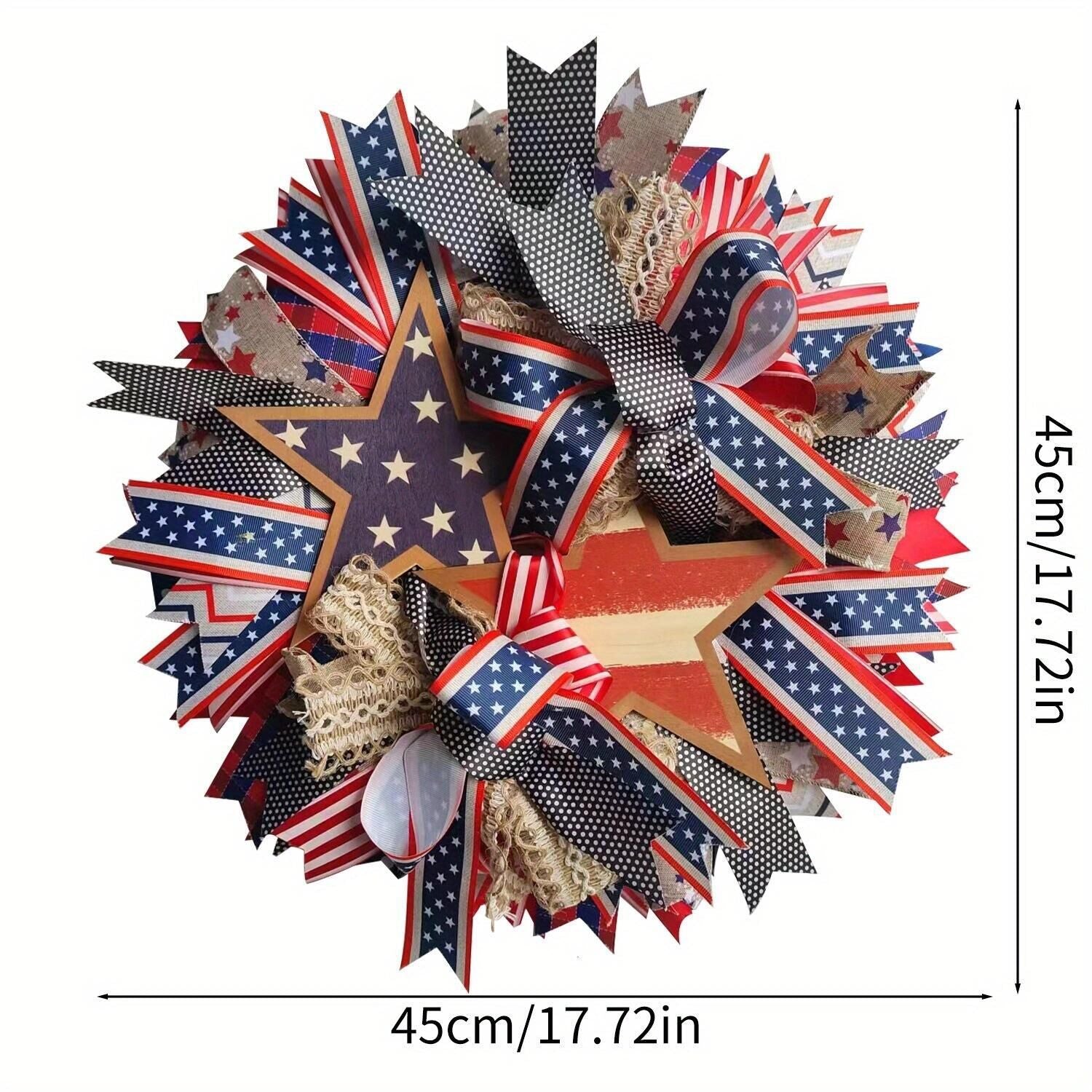Patriotic Independence Day Wreath