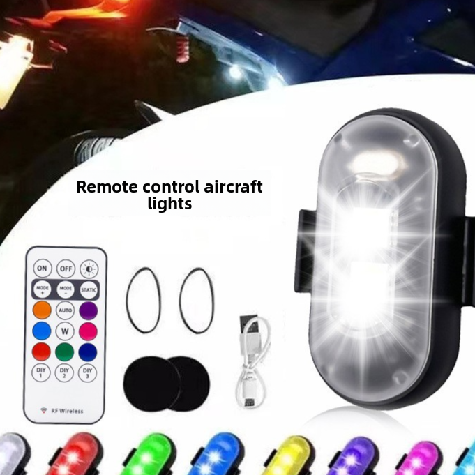 Remote Control LED Strobe Warning Light with USB Charging
