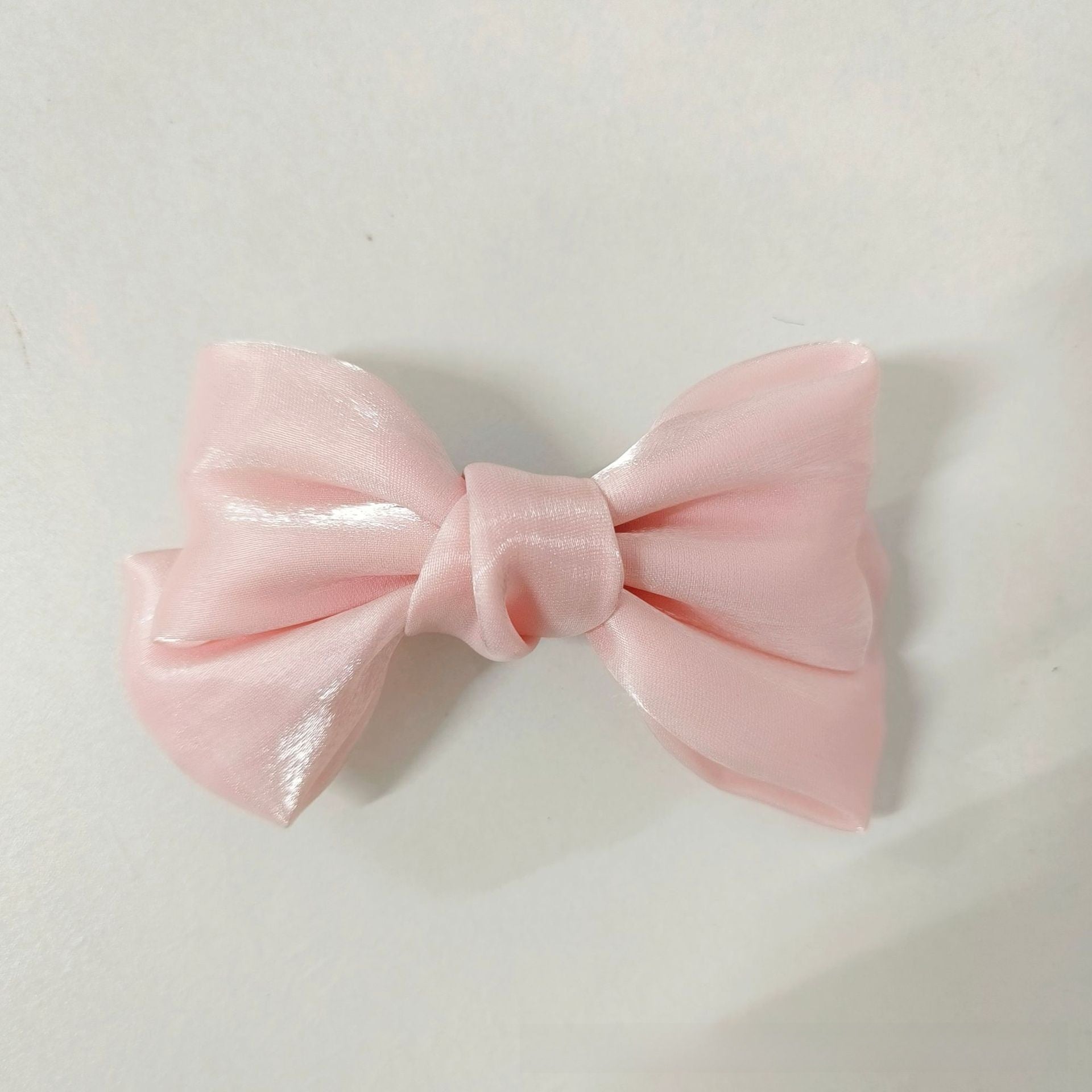 Children Bow Hair Clip Pearlescent Satin Spr