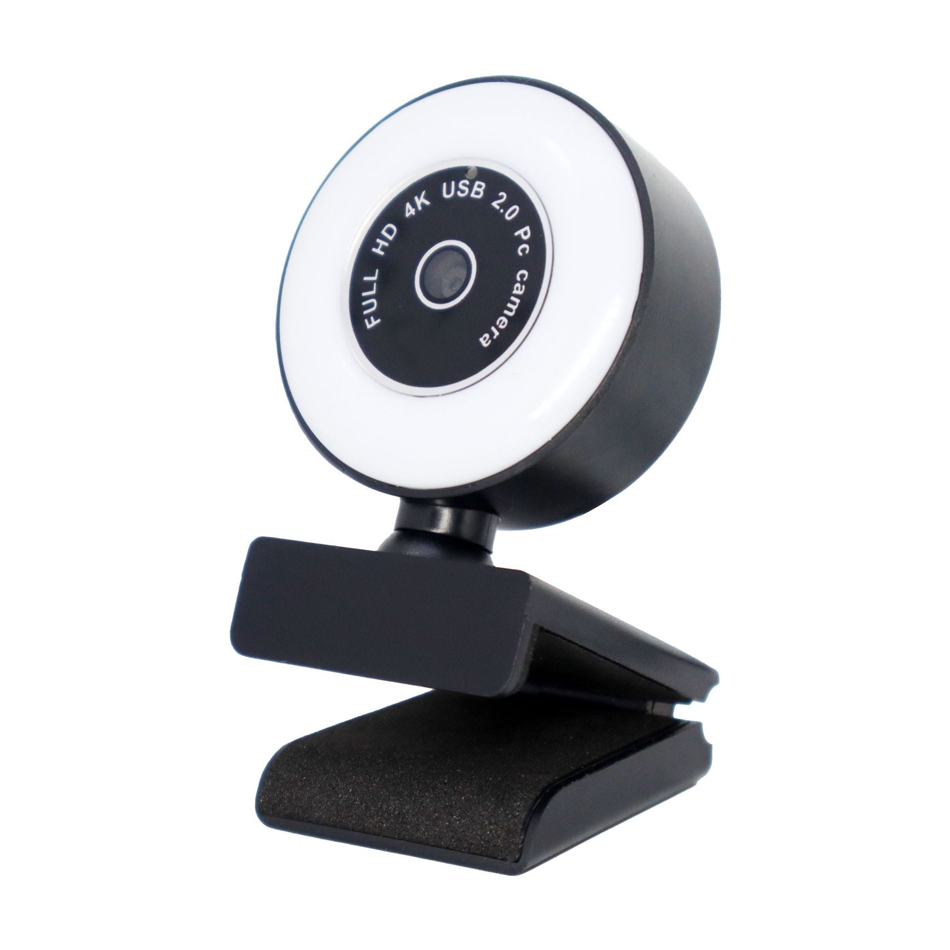 HD Webcam with Fill Light & Built-in Mic – 1080P, 2K & 4K