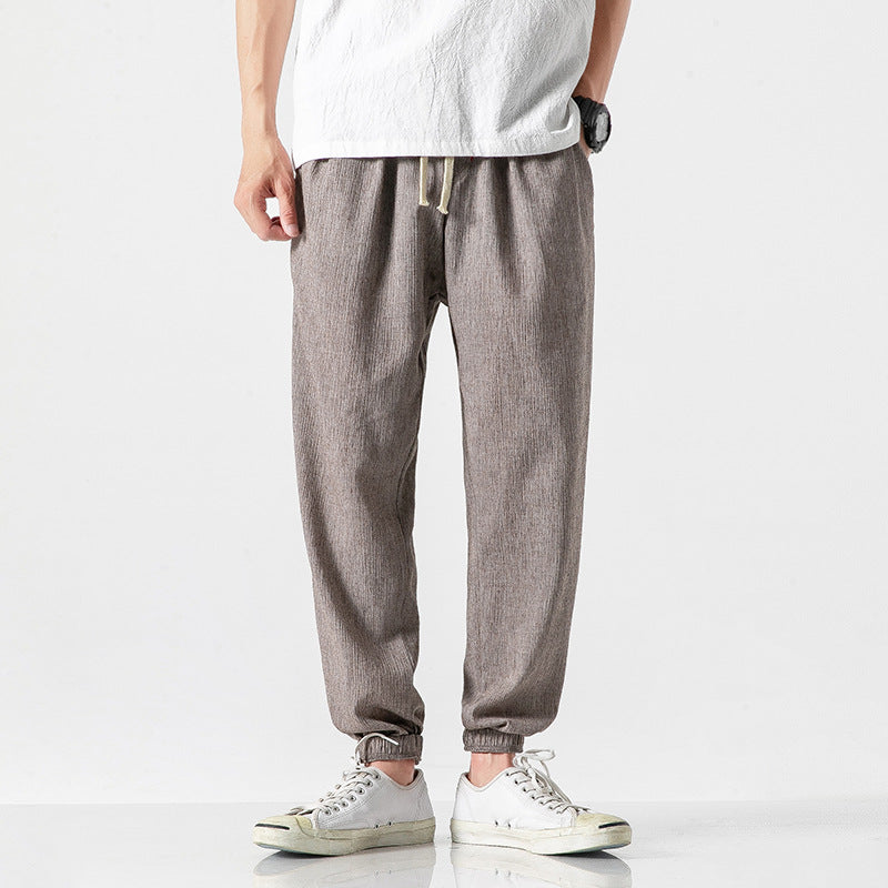 Cotton Linen Harem Pants for Men
