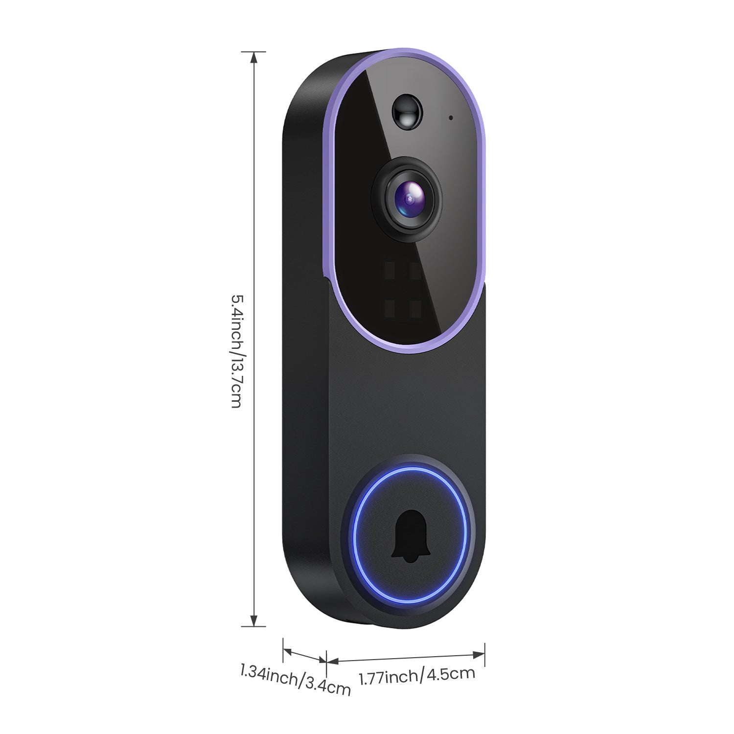 Wireless Smart Video Doorbell with Camera and Intercom