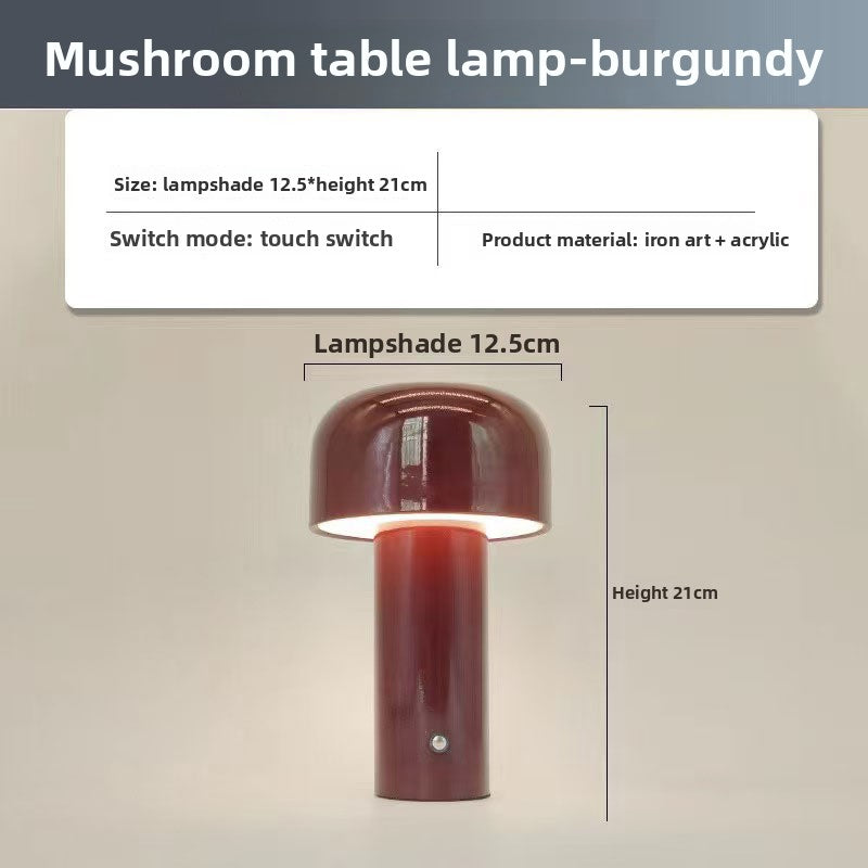 Cross-Border LED Wireless Desktop Mushroom Desk Lamp