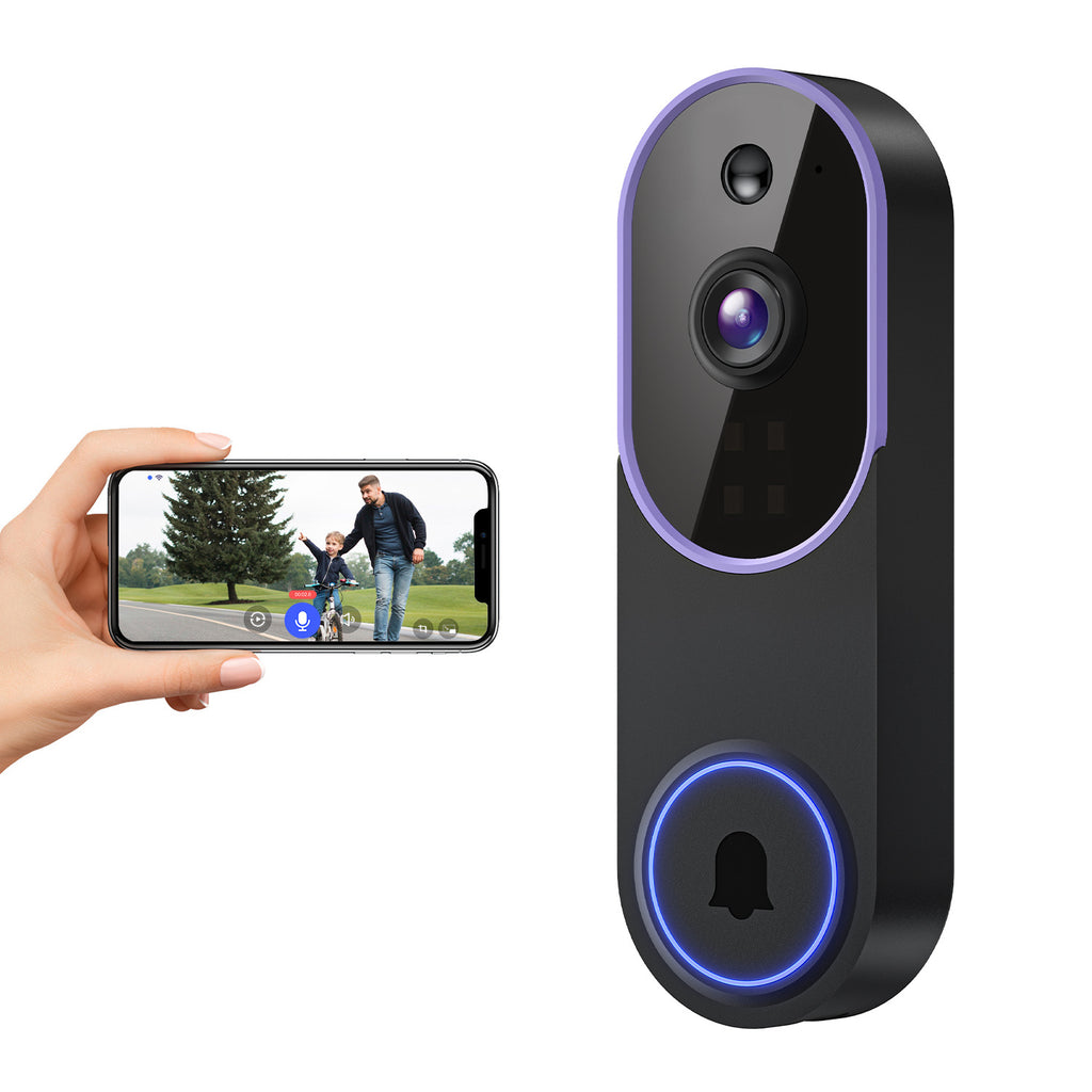 Wireless Smart Video Doorbell with Camera and Intercom