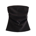 Y2K Pleated Strapless Top
