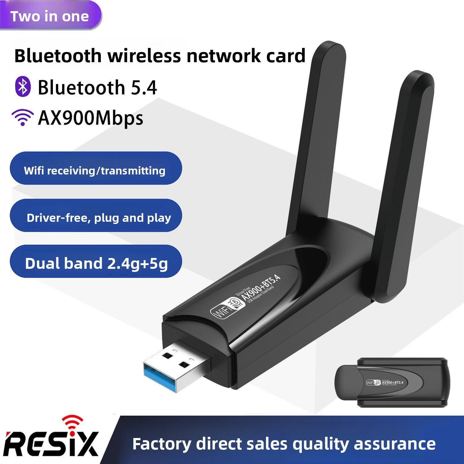 USB WiFi Adapter – Dual-Band, Up to 1300Mbps