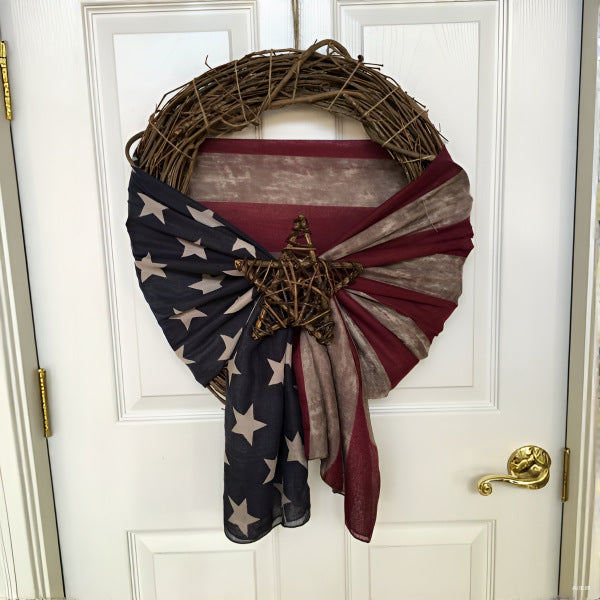Patriotic Independence Day Wreath