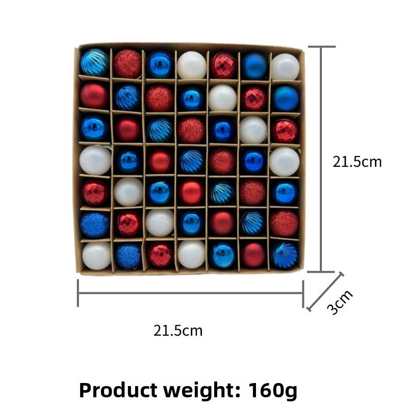 Patriotic Ball Ornaments Set of 49 – 4th of July Tree & Party Decorations