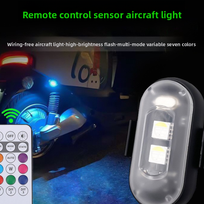 Remote Control LED Strobe Warning Light with USB Charging